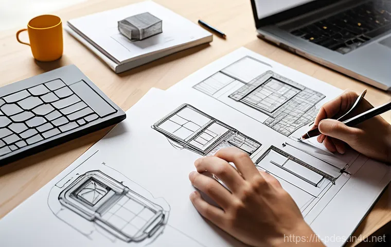 제품디자인 자격증 시험 합격률 - **A Focused Design Student's Workspace**
    Generate an image of a young, diverse product design st...