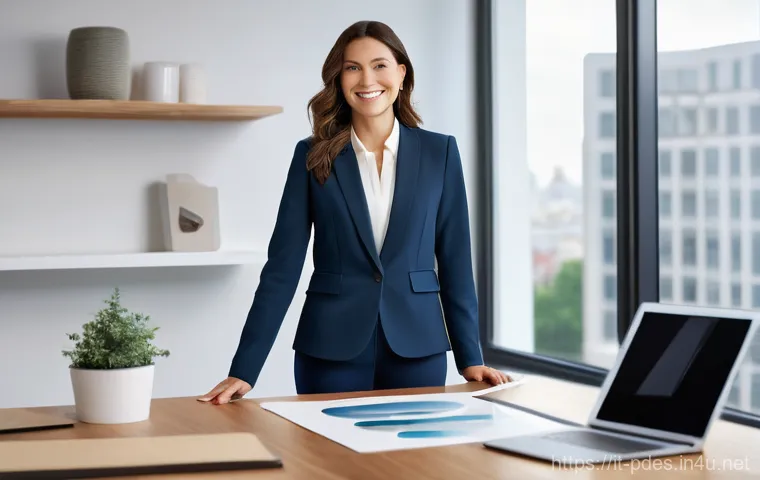 제품디자인 자격증으로 독립 디자이너 되기 - **Prompt:** A highly professional and confident female product designer, approximately 35 years old,...