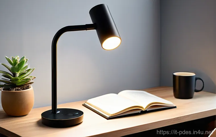제품디자인 자격증 필기시험 기출문제 분석 - **A Modern Student's Desk Lamp with Smart Features:**
    A beautifully designed, sleek, and minimal...