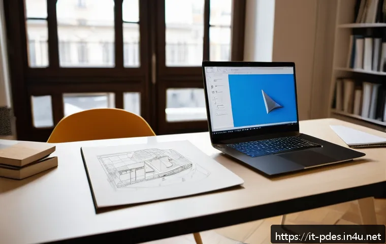 제품디자인 자격증으로 이직 성공하기 - A modern product designer workspace in Milan, Italy, featuring a sleek desk with a high-end laptop d...