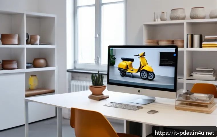 제품디자인 관련 해외 취업 가능성 - A modern product design studio interior in Milan, Italy, showcasing an Italian designer at work usin...